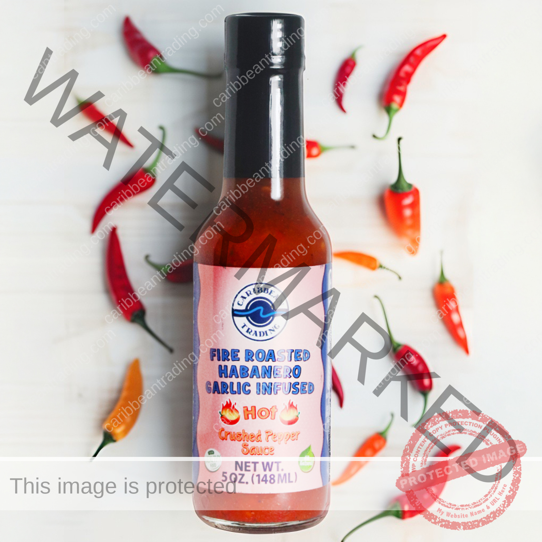 Fire Roasted Habañero Garlic Infused Crushed Pepper Sauce - Image 2