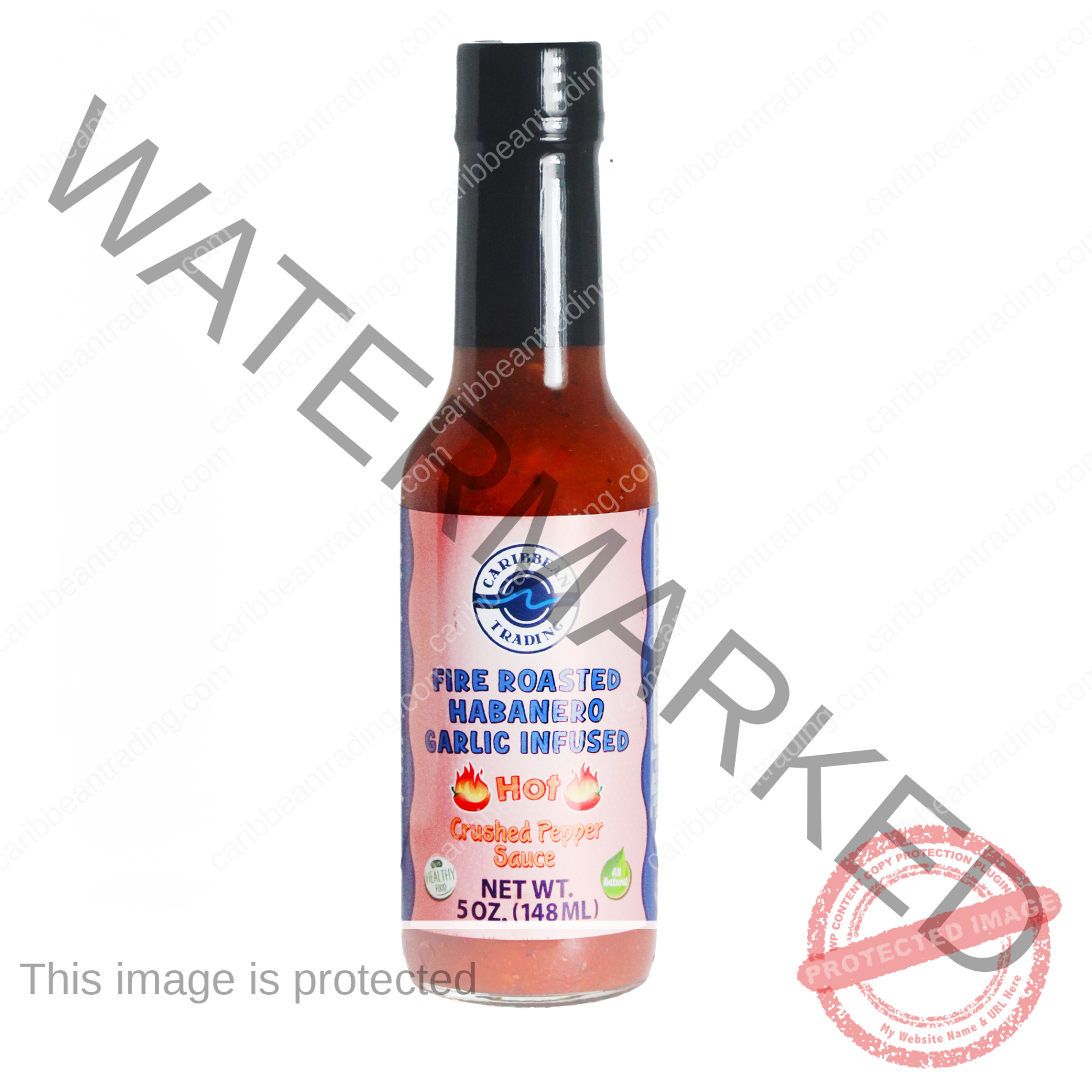 Fire Roasted Habañero Garlic Infused Crushed Pepper Sauce