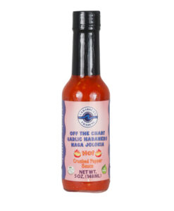 Off the Chart Garlic Habañero Naga Jolokia Crushed Pepper Sauce