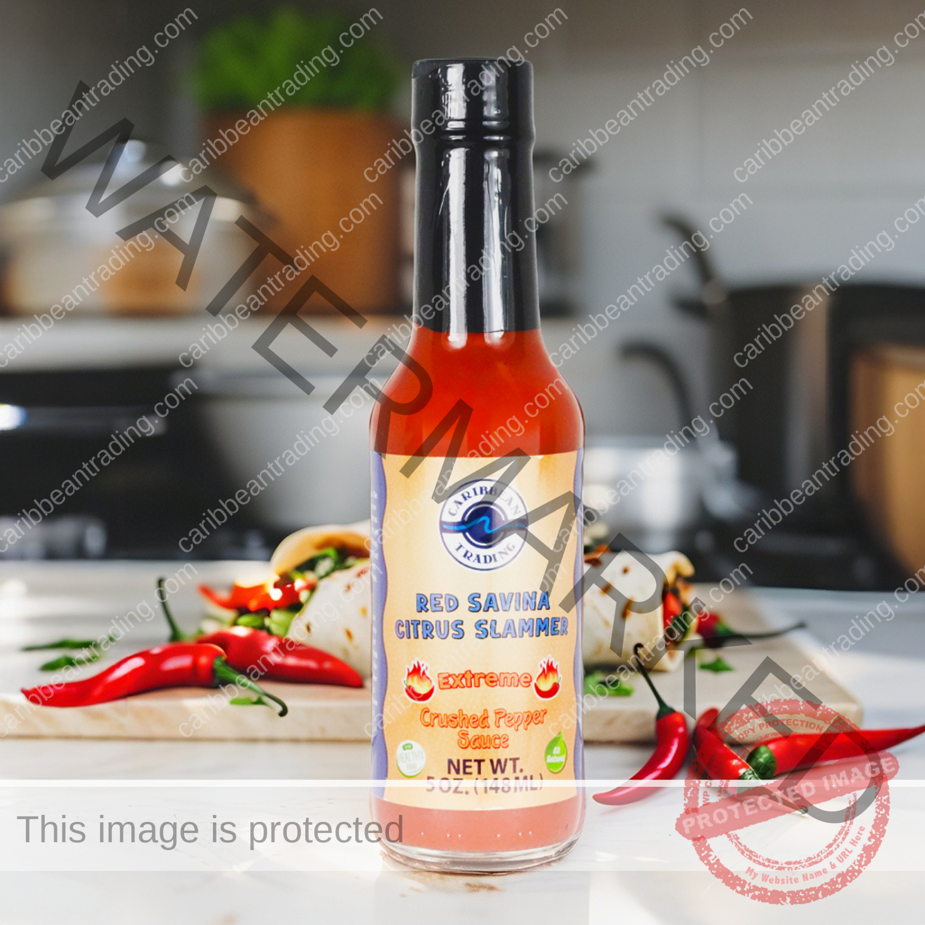 Red Savina Citrus Slammer Crushed Pepper Sauce - Image 3