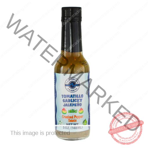 Tomatillo Garlicky Jalepeño Crushed Pepper Sauce 2×2 tomatillo