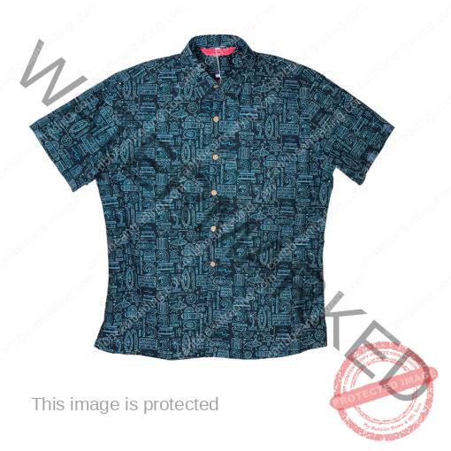 Surf Board-Caribbean-Button Down Shirt