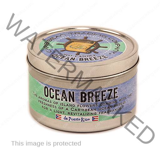 Ocean Breeze Vegan Candles - 7oz. Travel Tin