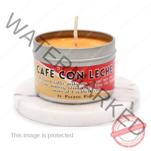 Cafe con Leche, coffee scented candles 3oz. Travel Tin
