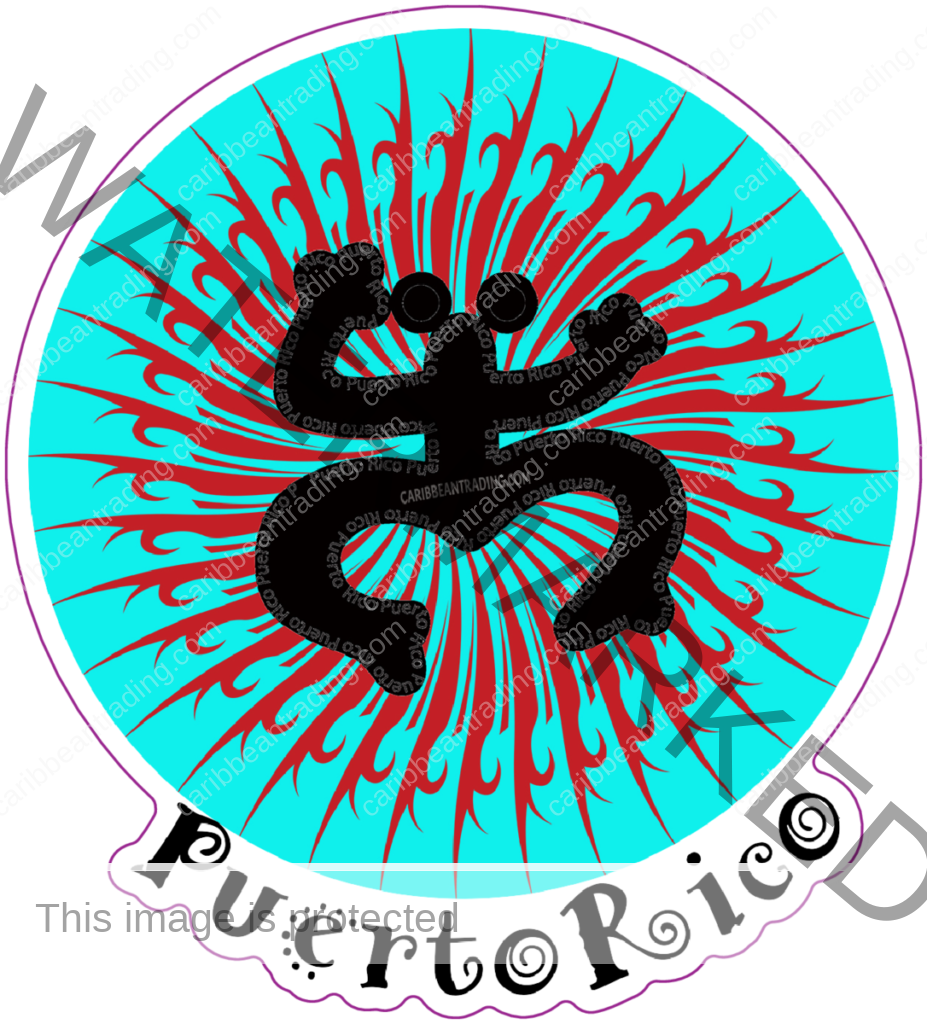 Puerto Rico With Puerto Rican Coqui And Symbol Sayings Boricua
