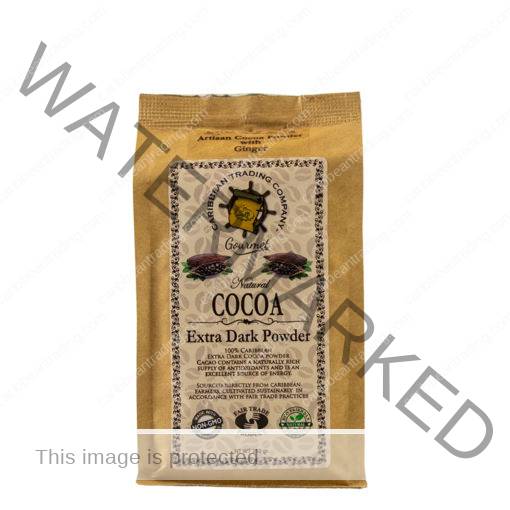 Caribbean Extra Dark Cocoa Powder w/Ginger 250 grams