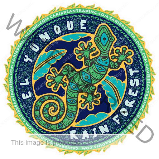 El Yunque Gecko Sticker  with FREE SHIPPING!