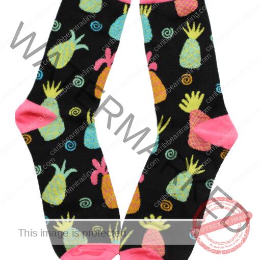 Tropical Socks Pineapple-Mermaids
