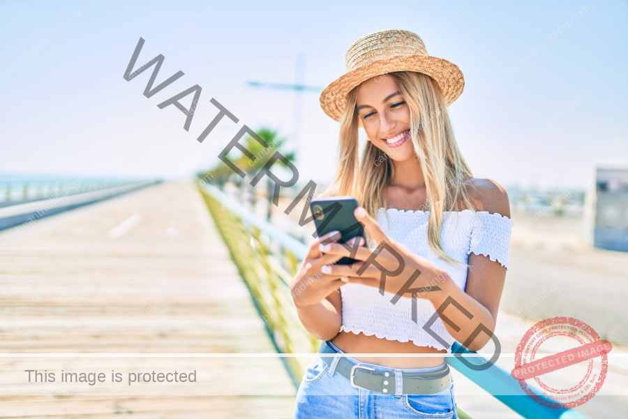 Phone in the Caribbean