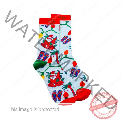 Tropical Socks Santa Claus