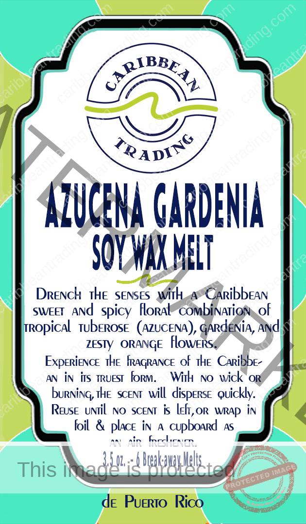 Azucena Gardenia Soy Wax Melt, Scented Wax Melts