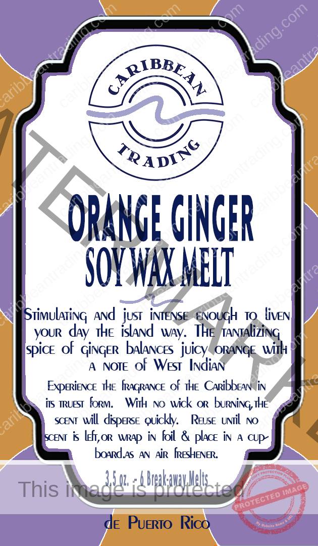 Orange Ginger Soy Melts  Your Puerto Rico / Caribbean Connection