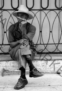 man with cuban cigar