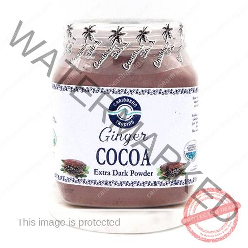 Caribbean Extra Dark Cocoa Powder w/Ginger 250 grams