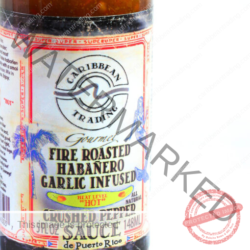 Fire Roasted Habañero Garlic Infused Crushed Pepper Sauce - Image 3