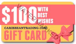 Caribbean Trading $100 ONLINE eCertificate Gift Card
