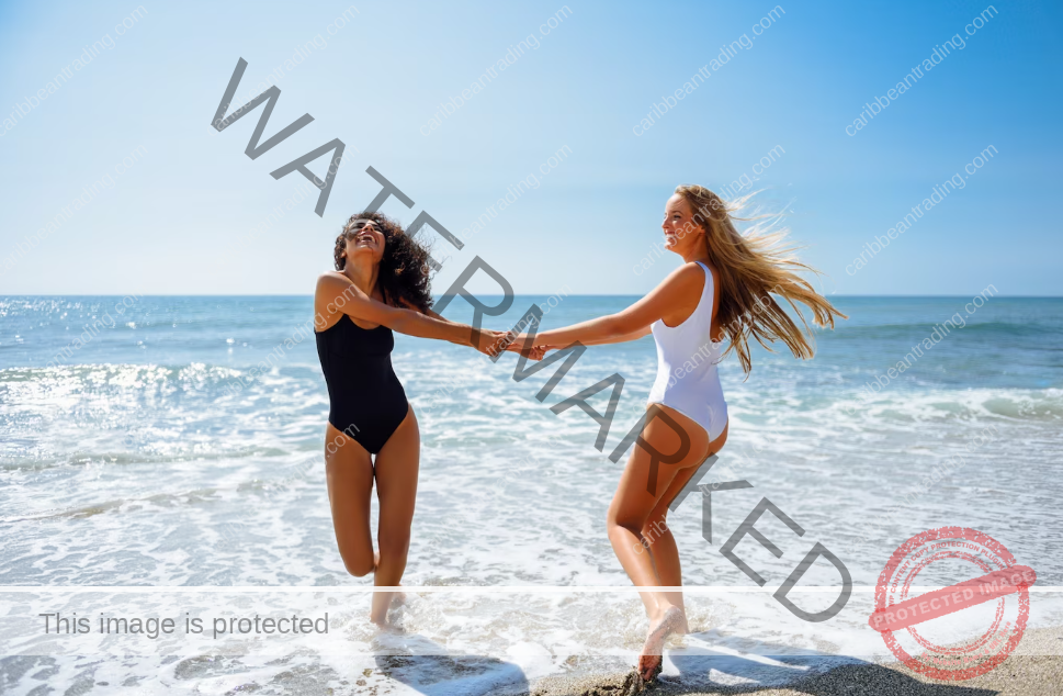 girls in the beach