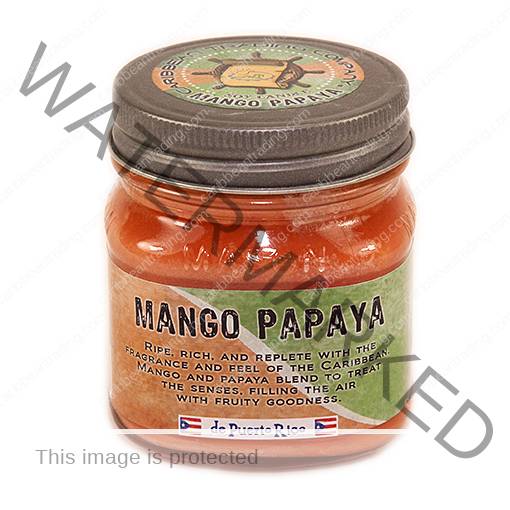 Mango Papaya Soy Candles - 8 oz. Mason Jar