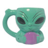 Green Alien Drinking Mug Pipe