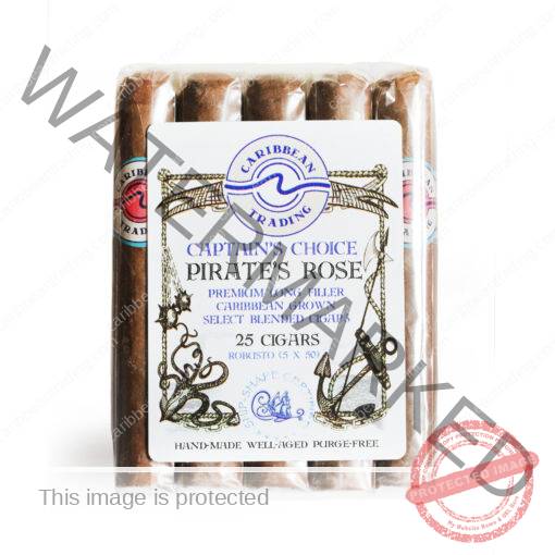 Captain's Choice Pirate's Rose Habano Rosado Robusto Cigar (5x50) 25 Pack
