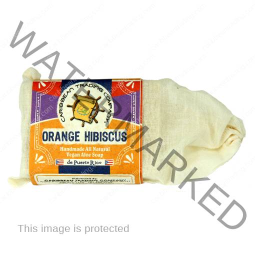 Orange Hibiscus Handmade All Natural Vegan Aloe Soap